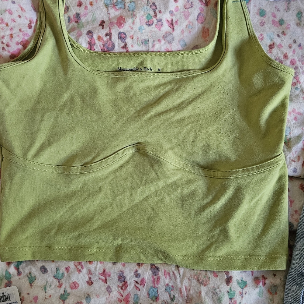 Abercrombie & Fitch Light Green Tank Top